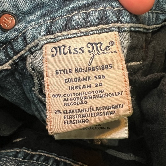 Miss Me Blue Jeans Women’s Size 27 bootcut Y2K - Picture 7 of 8